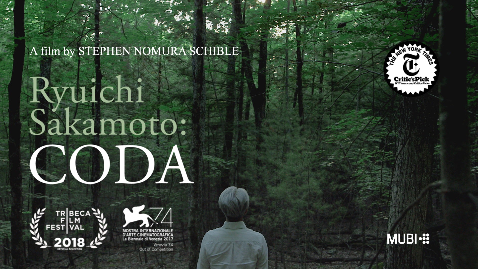 RYUICHI SAKAMOTO FILM & DINNER - FRIDAY 29TH SEPT
